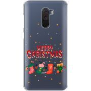 Прозрачный чехол Uprint Xiaomi Pocophone F1 Merry Christmas