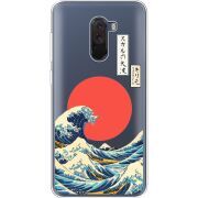 Прозрачный чехол Uprint Xiaomi Pocophone F1 Большая волна в Канагаве