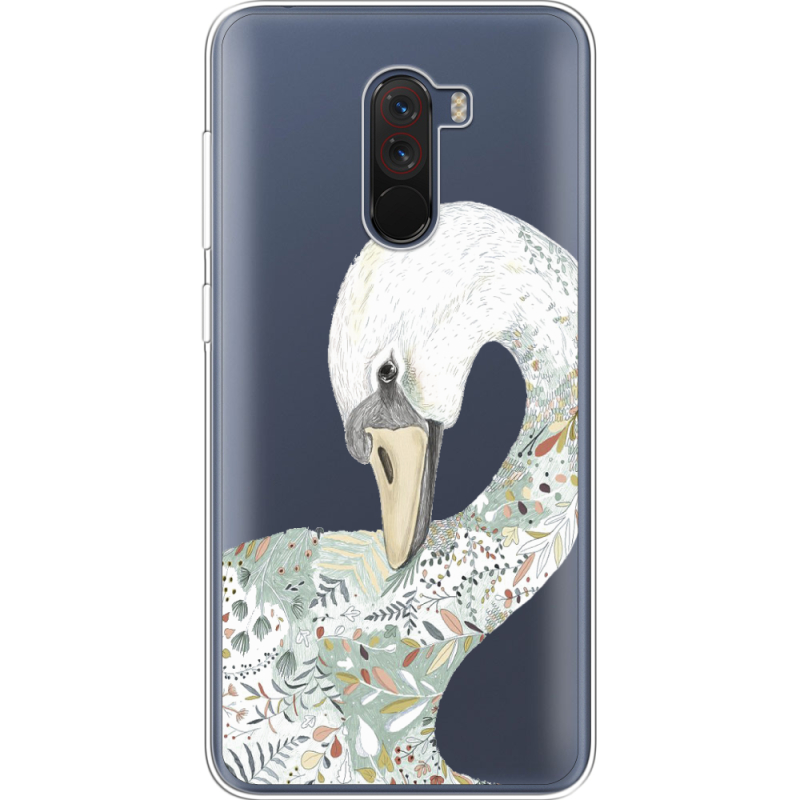 Прозрачный чехол Uprint Xiaomi Pocophone F1 Swan