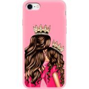 Розовый чехол Uprint Apple iPhone 7/8 Queen and Princess
