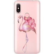 Прозрачный чехол Uprint Xiaomi Redmi Note 6 Pro Floral Flamingo