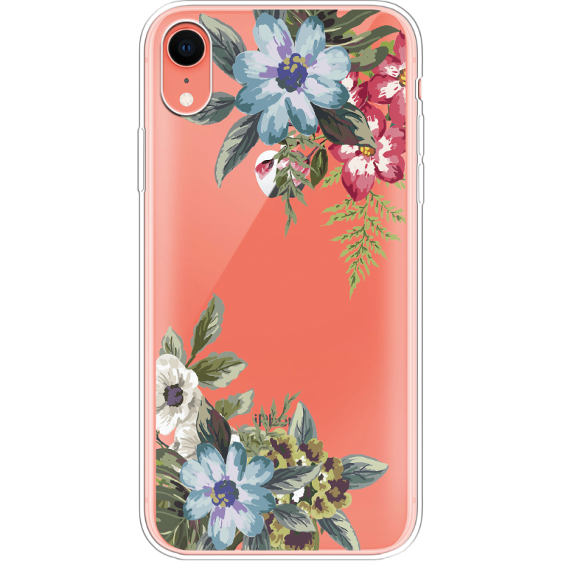 Прозрачный чехол Uprint Apple iPhone XR Floral