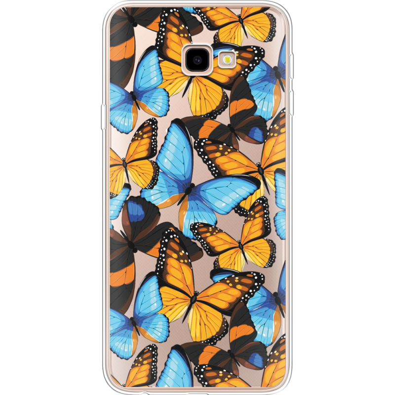 Прозрачный чехол Uprint Samsung J415 Galaxy J4 Plus 2018 Butterfly Morpho