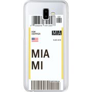 Прозрачный чехол Uprint Samsung J610 Galaxy J6 Plus 2018 Ticket Miami