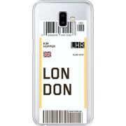 Прозрачный чехол Uprint Samsung J610 Galaxy J6 Plus 2018 Ticket London