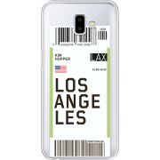 Прозрачный чехол Uprint Samsung J610 Galaxy J6 Plus 2018 Ticket Los Angeles