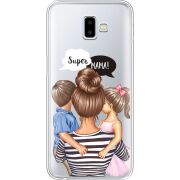 Прозрачный чехол Uprint Samsung J610 Galaxy J6 Plus 2018 Super Mama