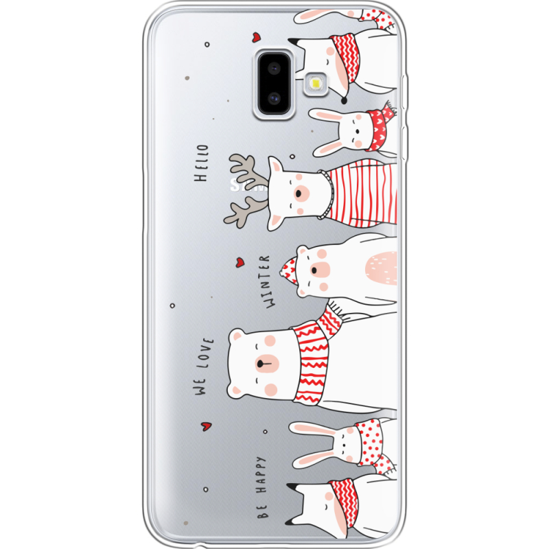 Прозрачный чехол Uprint Samsung J610 Galaxy J6 Plus 2018 The Friendly Beasts
