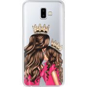 Прозрачный чехол Uprint Samsung J610 Galaxy J6 Plus 2018 Queen and Princess