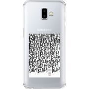 Прозрачный чехол Uprint Samsung J610 Galaxy J6 Plus 2018 Blah Blah