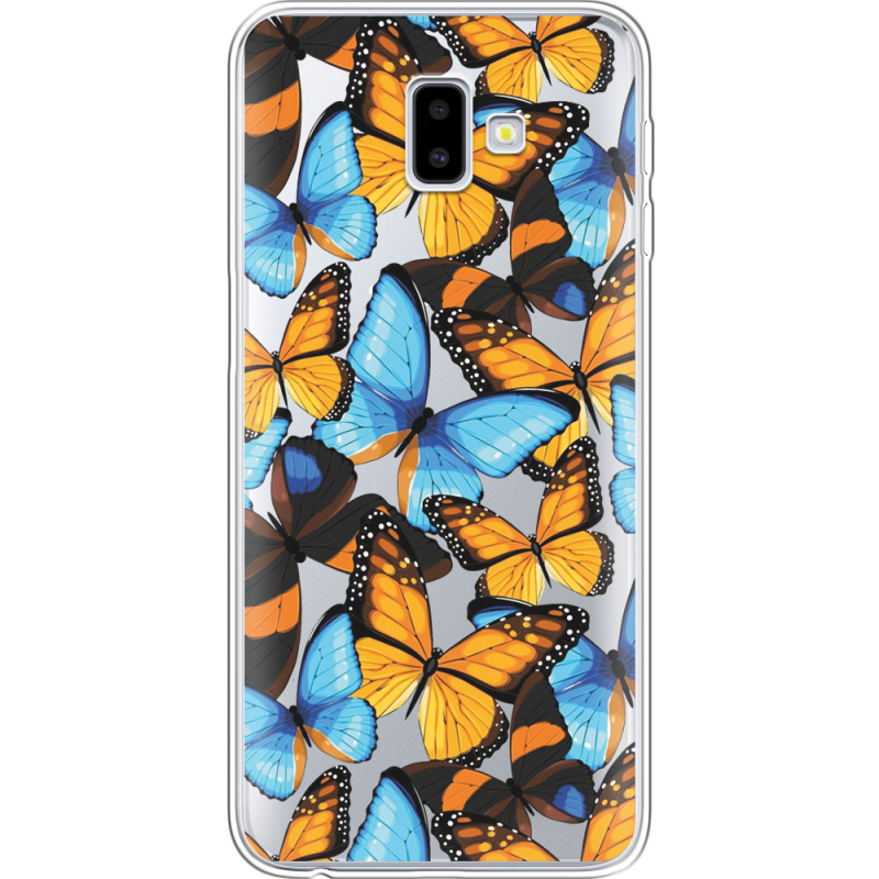 Прозрачный чехол Uprint Samsung J610 Galaxy J6 Plus 2018 Butterfly Morpho