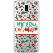 Прозрачный чехол Uprint Samsung J610 Galaxy J6 Plus 2018 Vintage Christmas Pattern