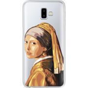 Прозрачный чехол Uprint Samsung J610 Galaxy J6 Plus 2018 Девушка с жемчужной серёжкой