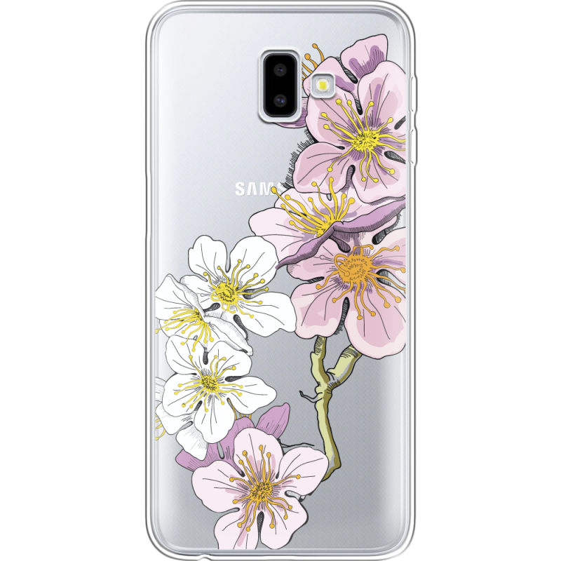 Прозрачный чехол Uprint Samsung J610 Galaxy J6 Plus 2018 Cherry Blossom
