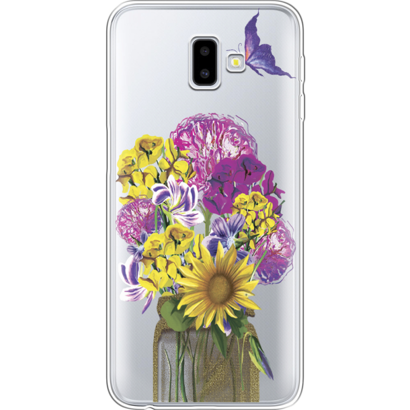 Прозрачный чехол Uprint Samsung J610 Galaxy J6 Plus 2018 My Bouquet