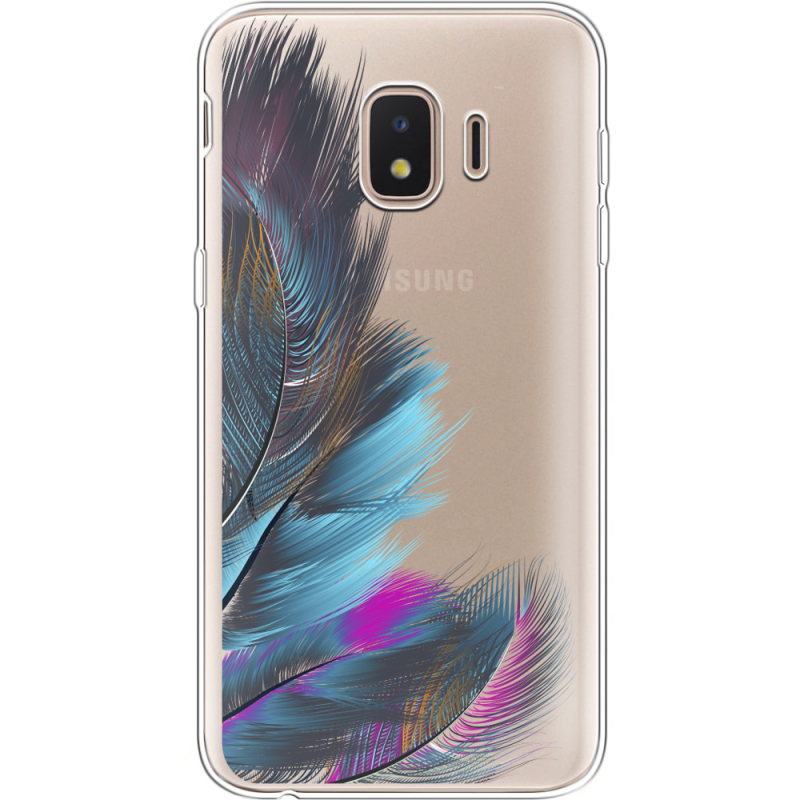 Прозрачный чехол Uprint Samsung J260 Galaxy J2 Core Feathers
