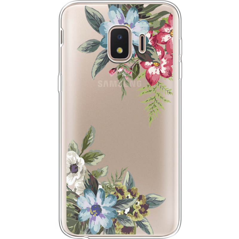 Прозрачный чехол Uprint Samsung J260 Galaxy J2 Core Floral