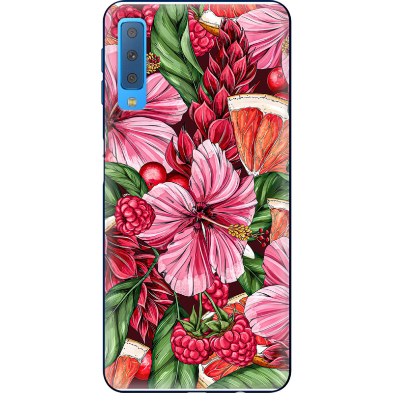 Чехол Uprint Samsung A750 Galaxy A7 2018 Tropical Flowers