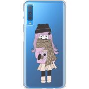 Прозрачный чехол Uprint Samsung A750 Galaxy A7 2018 Winter Morning Girl