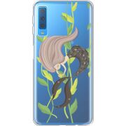 Прозрачный чехол Uprint Samsung A750 Galaxy A7 2018 Cute Mermaid