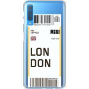 Прозрачный чехол Uprint Samsung A750 Galaxy A7 2018 Ticket London