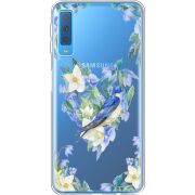 Прозрачный чехол Uprint Samsung A750 Galaxy A7 2018 Spring Bird