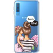 Прозрачный чехол Uprint Samsung A750 Galaxy A7 2018 Super Mama and Daughter