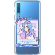 Прозрачный чехол Uprint Samsung A750 Galaxy A7 2018 The Sakuras Will Cry For You