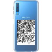 Прозрачный чехол Uprint Samsung A750 Galaxy A7 2018 Blah Blah