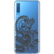 Прозрачный чехол Uprint Samsung A750 Galaxy A7 2018 Chinese Dragon