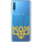 Прозрачный чехол Uprint Samsung A750 Galaxy A7 2018 Gold Trident