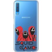 Прозрачный чехол Uprint Samsung A750 Galaxy A7 2018 siquid game люди в красном