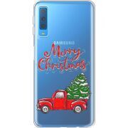 Прозрачный чехол Uprint Samsung A750 Galaxy A7 2018 Holiday Car