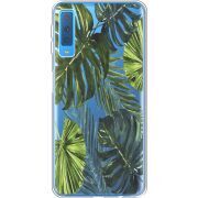 Прозрачный чехол Uprint Samsung A750 Galaxy A7 2018 Palm Tree