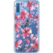 Прозрачный чехол Uprint Samsung A750 Galaxy A7 2018 Pink Magnolia