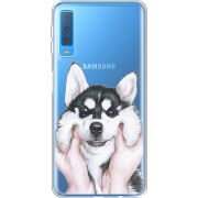 Прозрачный чехол Uprint Samsung A750 Galaxy A7 2018 Husky