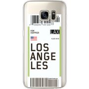 Прозрачный чехол Uprint Samsung G930 Galaxy S7 Ticket Los Angeles