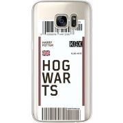 Прозрачный чехол Uprint Samsung G930 Galaxy S7 Ticket Hogwarts