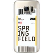 Прозрачный чехол Uprint Samsung G930 Galaxy S7 Ticket Springfield