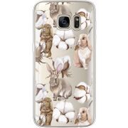 Прозрачный чехол Uprint Samsung G930 Galaxy S7 Cotton and Rabbits