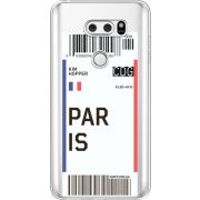 Прозрачный чехол Uprint LG V30 / V30 Plus H930DS  Ticket Paris
