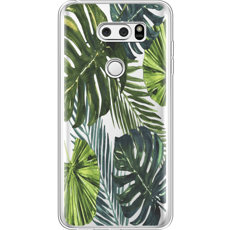 Прозрачный чехол Uprint LG V30 / V30 Plus H930DS  Palm Tree
