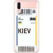 Прозрачный чехол Uprint Huawei P20 Ticket Kiev