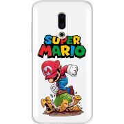 Прозрачный чехол Uprint Meizu 16 Plus Super Mario