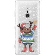 Прозрачный чехол Uprint Sony Xperia XZ3 H9436 Christmas Deer with Snow