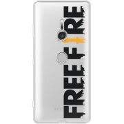 Прозрачный чехол Uprint Sony Xperia XZ3 H9436 Free Fire Black Logo