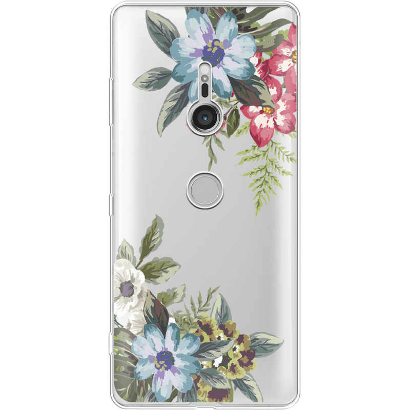 Прозрачный чехол Uprint Sony Xperia XZ3 H9436 Floral