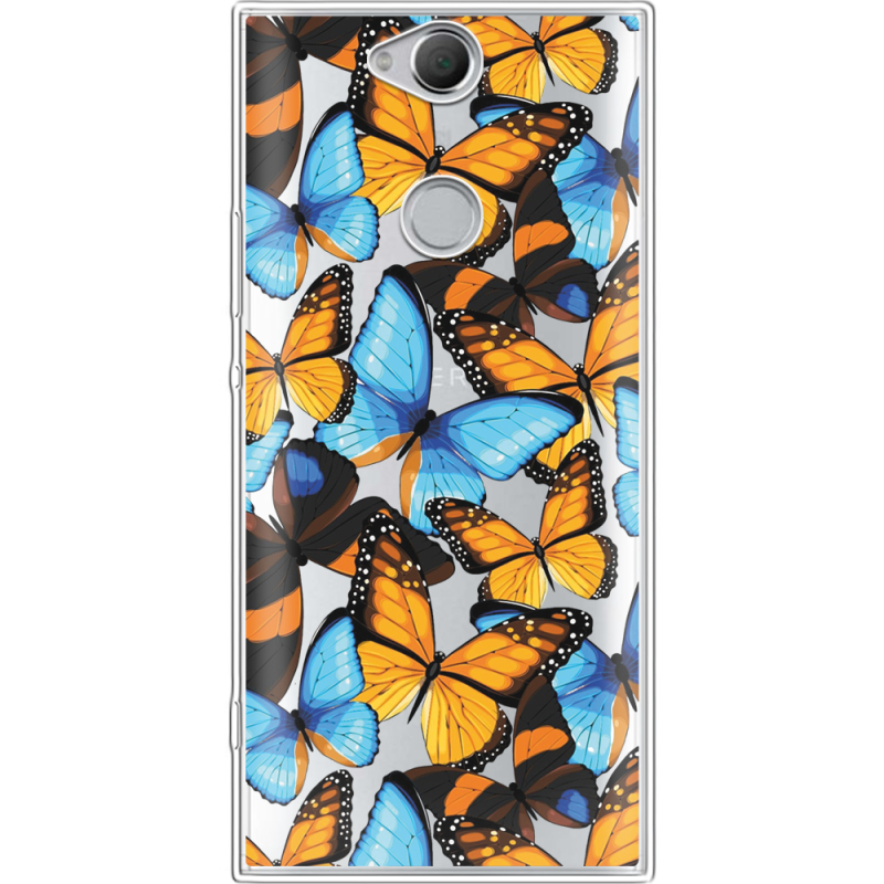 Прозрачный чехол Uprint Sony Xperia XA2 Plus H4413 Butterfly Morpho