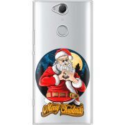 Прозрачный чехол Uprint Sony Xperia XA2 Plus H4413 Cool Santa
