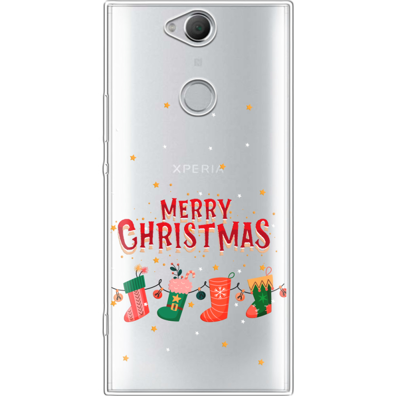 Прозрачный чехол Uprint Sony Xperia XA2 Plus H4413 Merry Christmas